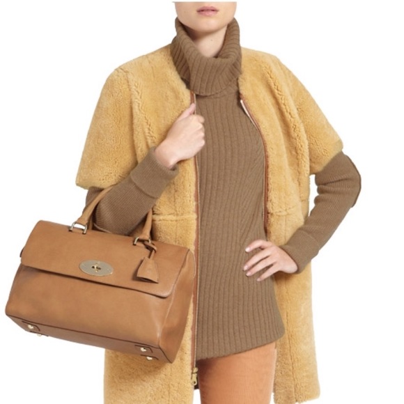 Mulberry Del Rey Deer Brown Glossy Goat Leather Satchel Limited Edition - Picture 8 of 10